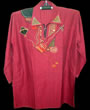 Red cotton Panjabi - Sort